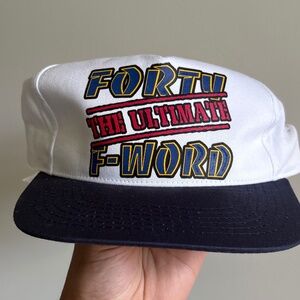Vintage FORTY The ultimate F WORD Trucker hat snapback
